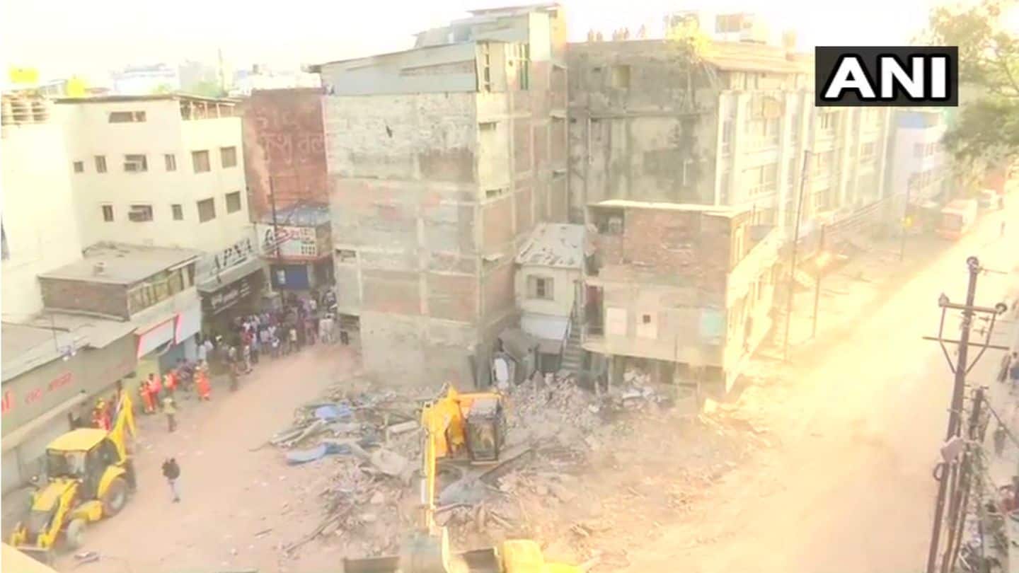 Four-storey building collapses in Indore; 10 killed, rescue operations underway