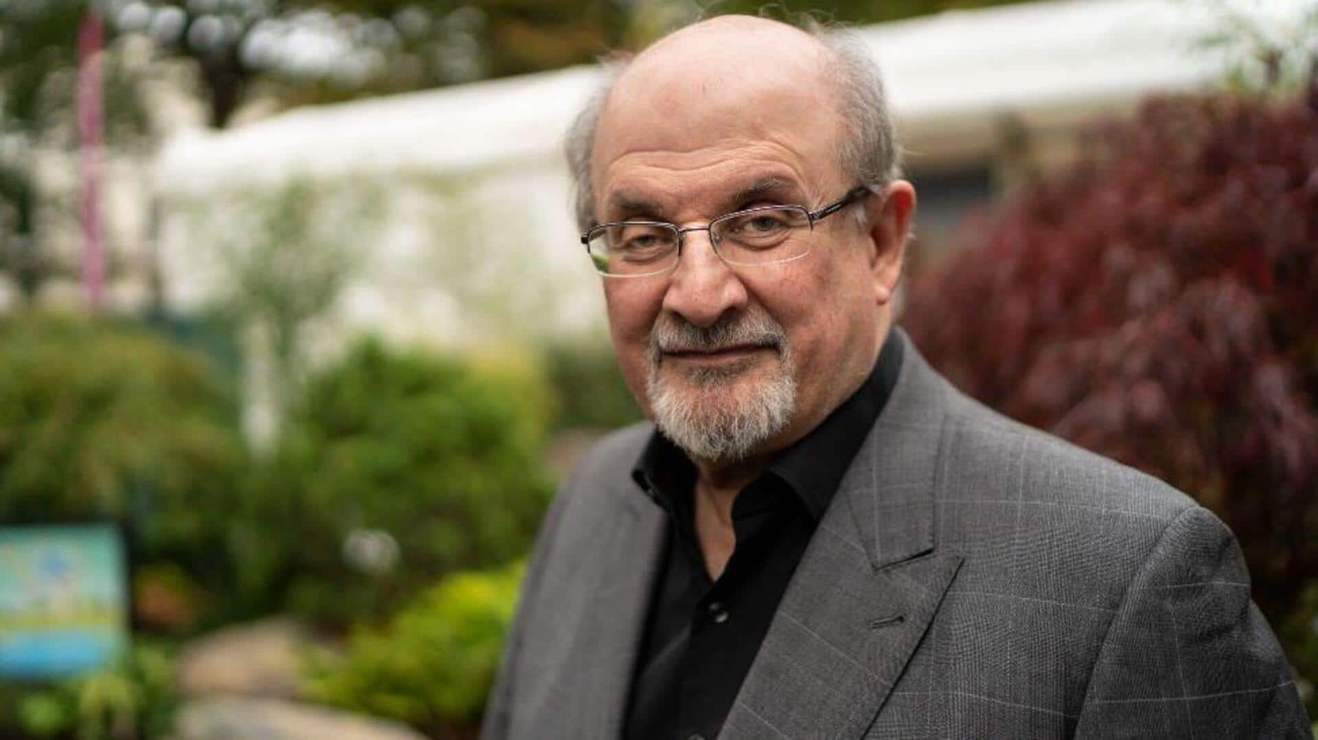 Salman Rushdie receives Lifetime Disturbing the Peace Award