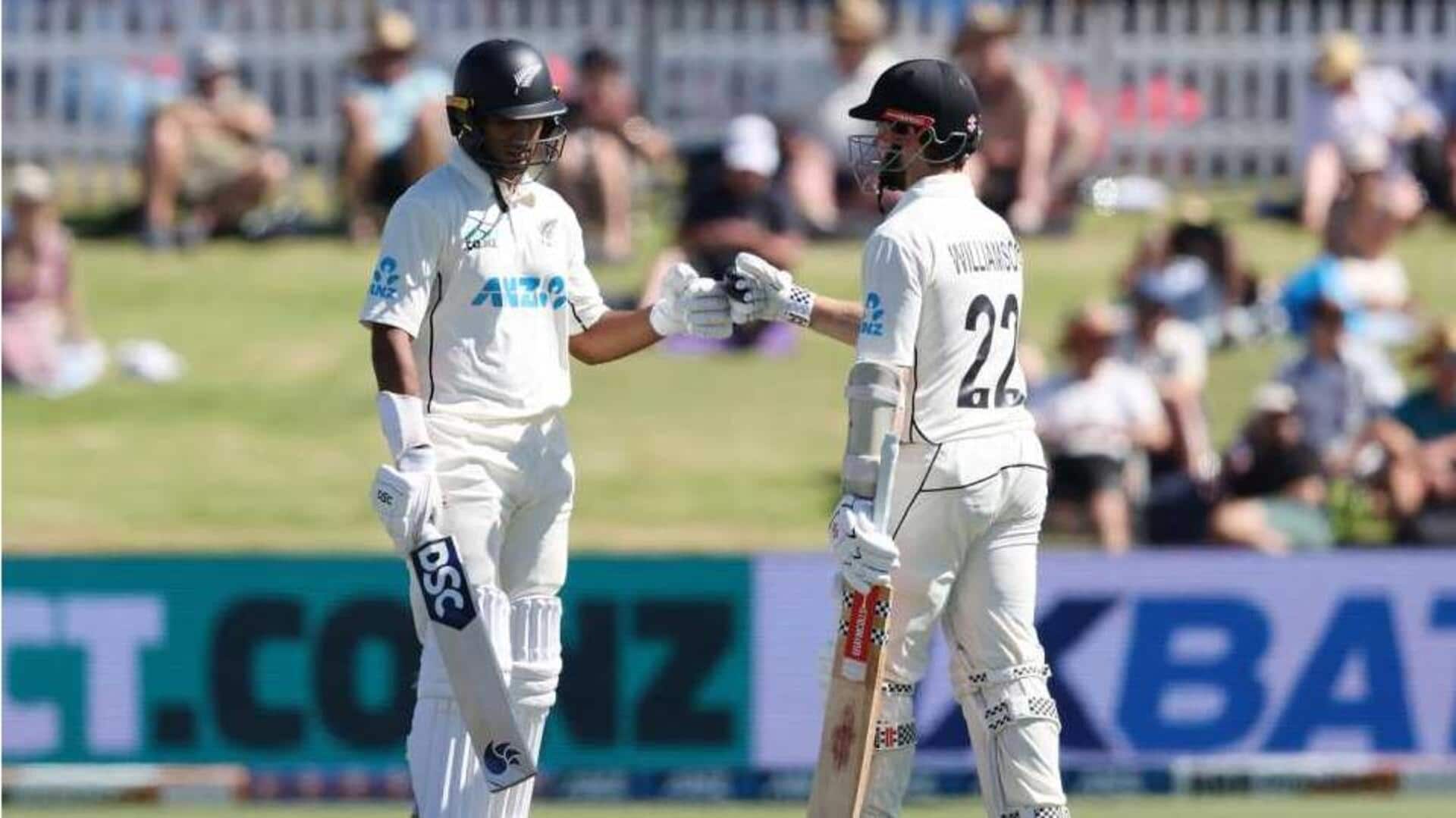 1st Test: Tons from Williamson, Ravindra put NZ in charge 