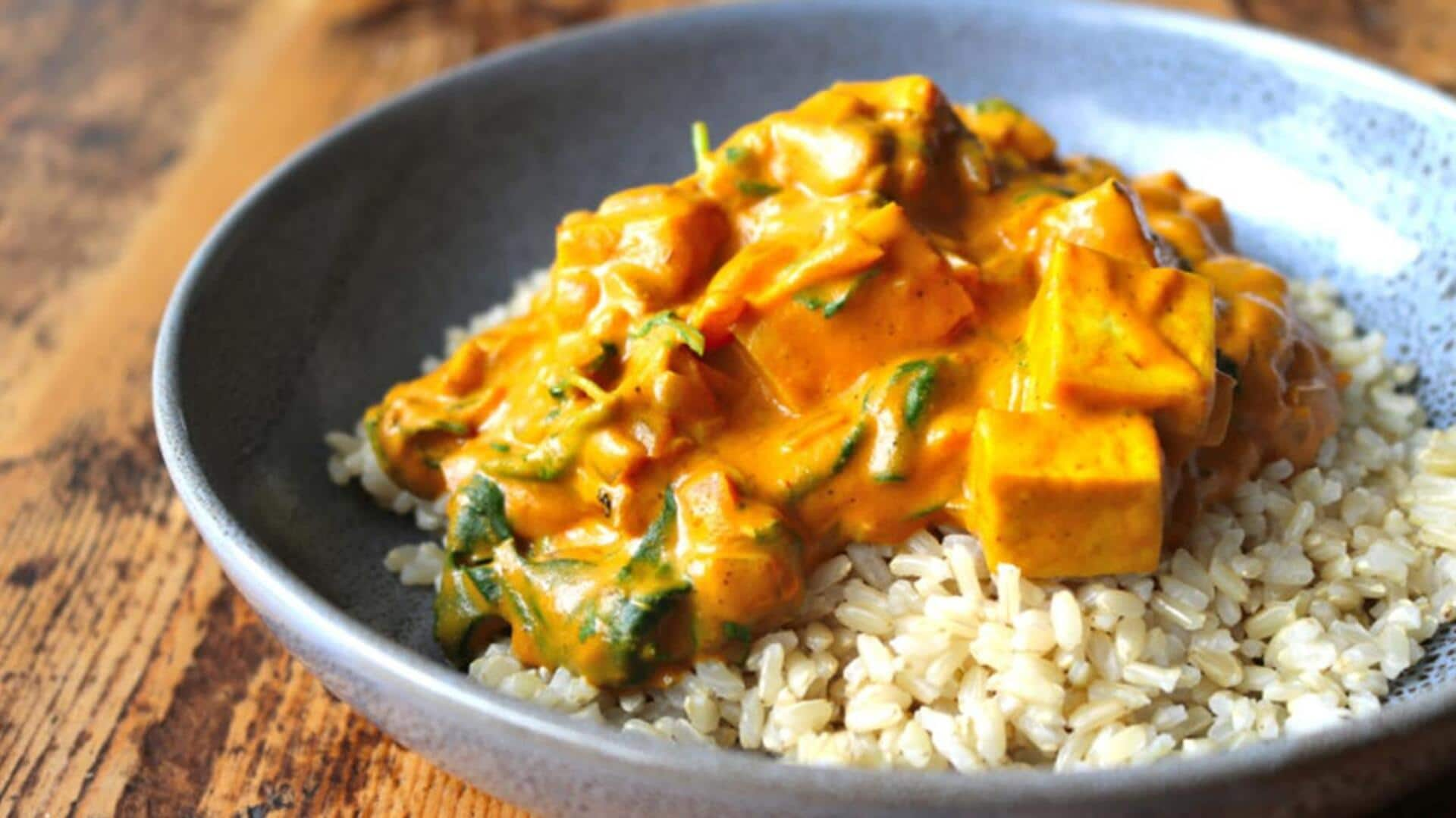 Cook vegan tofu tikka masala with this recipe