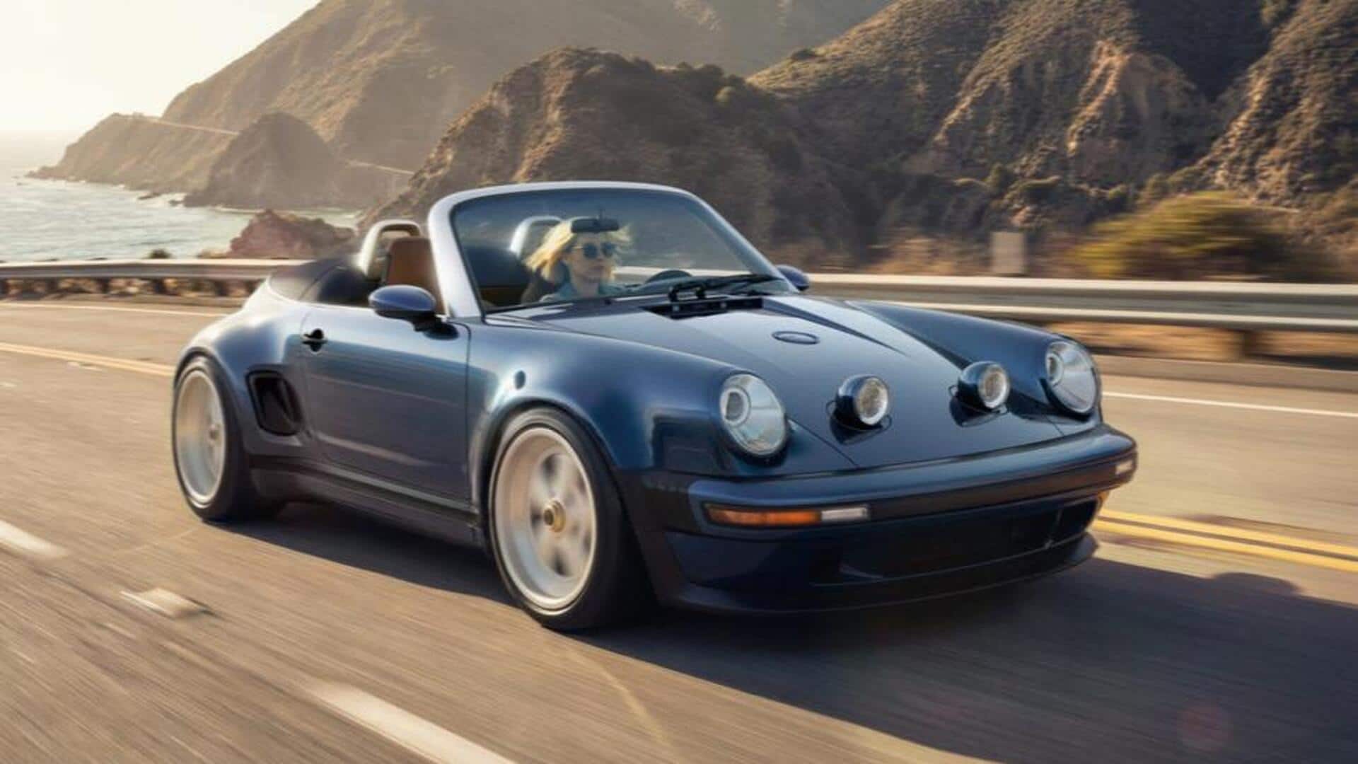 Singer's reimagined Porsche 911 Cabriolet has an electric folding roof