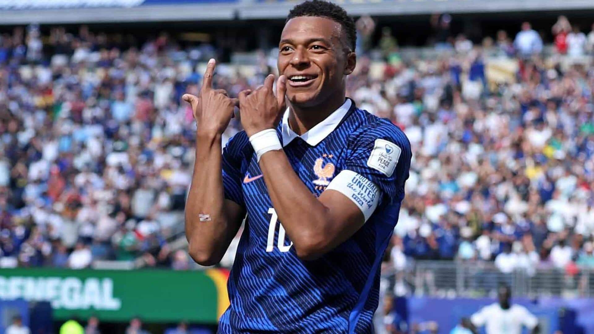FIFA World Cup: Record-breaking Kylian Mbappe helps France beat Senegal