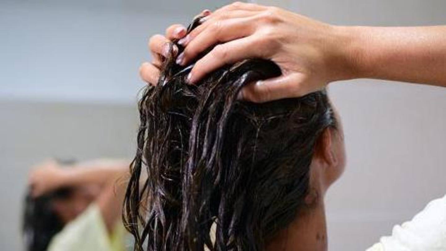 Massage lukewarm coconut oil at least thrice a week Massage lukewarm coconut oil at least thrice a week