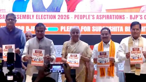 Assam polls: BJP releases 'Sankalp Patra' for state assembly elections