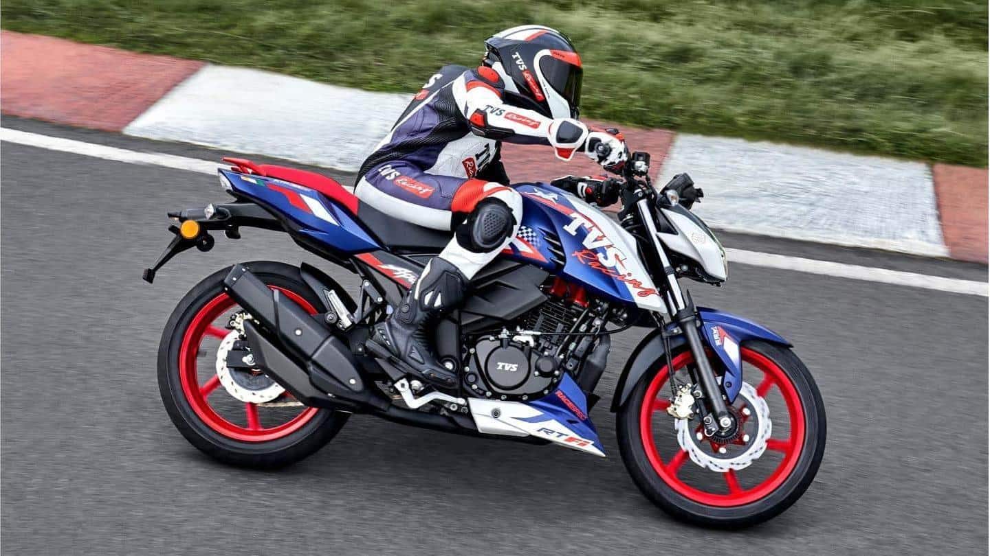 It gets telescopic front forks It gets telescopic front forks