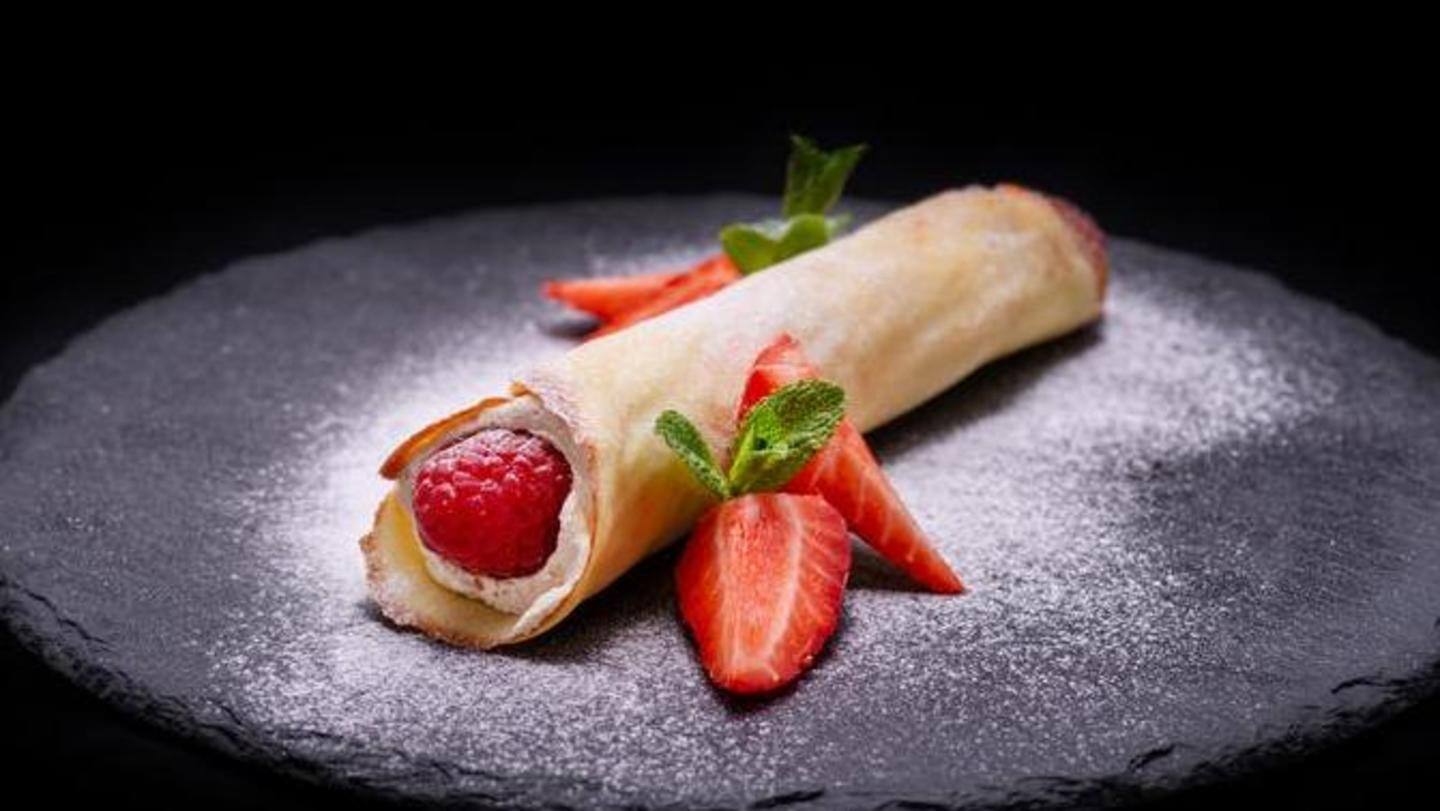 Fruit salsa crepes Fruit salsa crepes