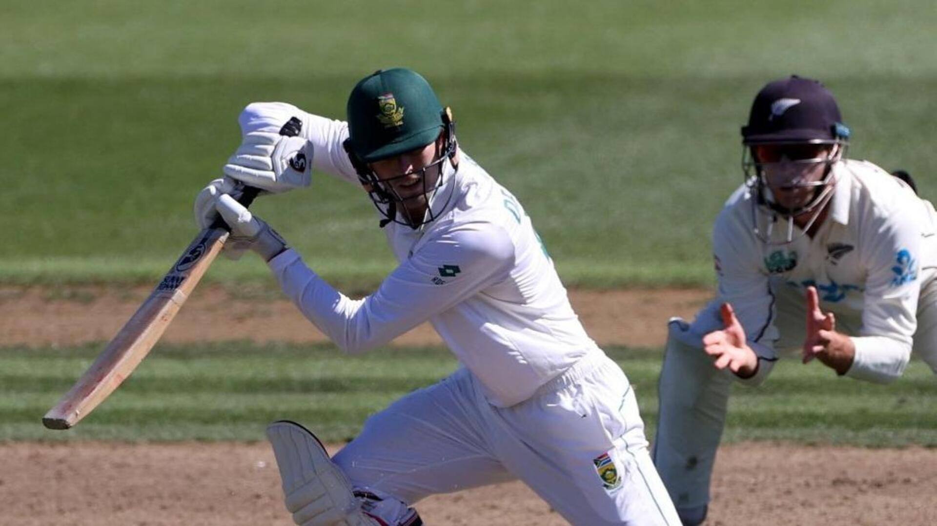 South Africa's Ruan de Swardt registers his maiden Test fifty
