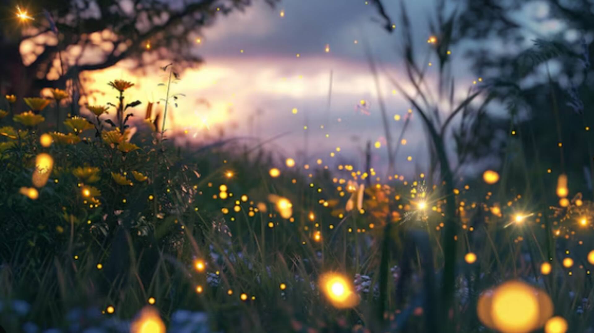 Synchronized firefly displays: Enchanting nighttime forests