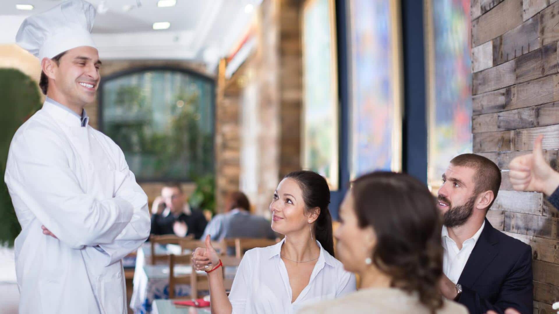How to gracefully compliment restaurant staff