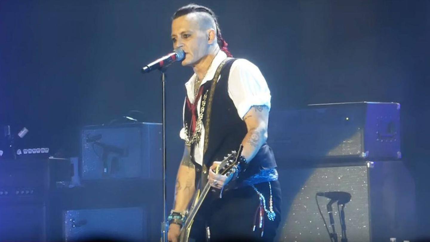 Johnny Depp: estableció el supergrupo de rock Hollywood Vampires en 2015