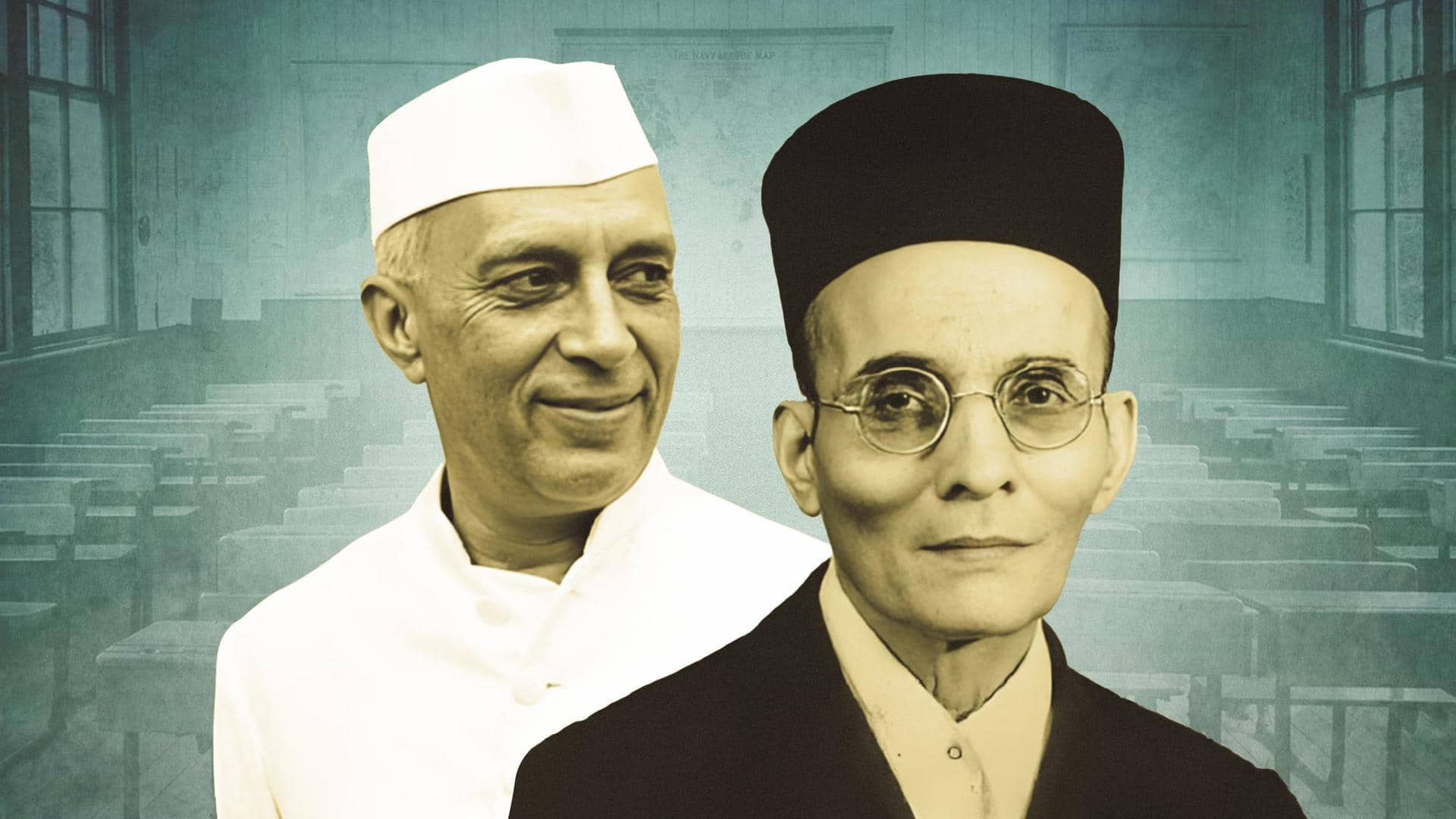 UP syllabus: Savarkar added, Nehru excluded from 'great leaders' list