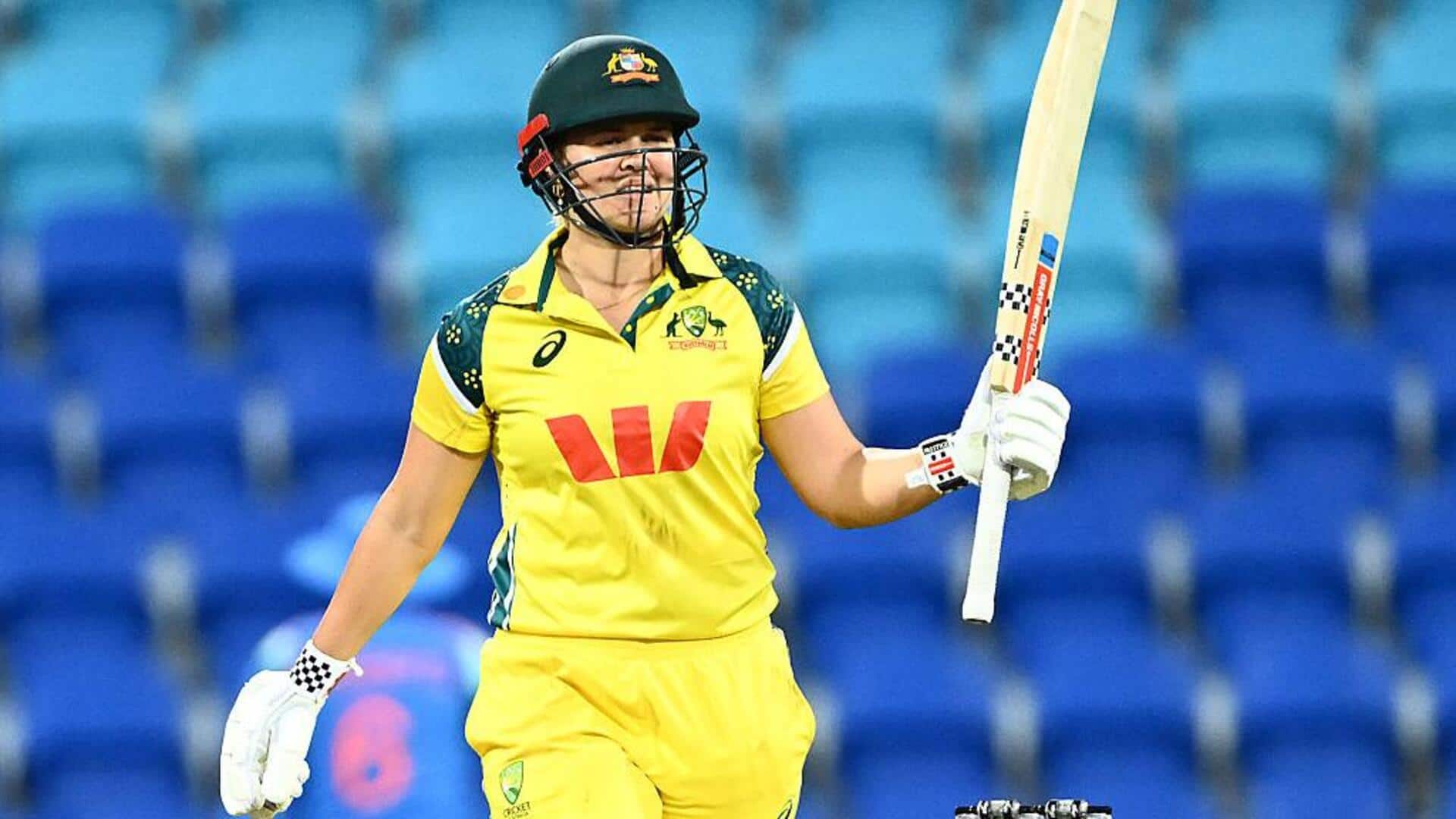 Georgia Voll slams her 2nd WODI century, both against India