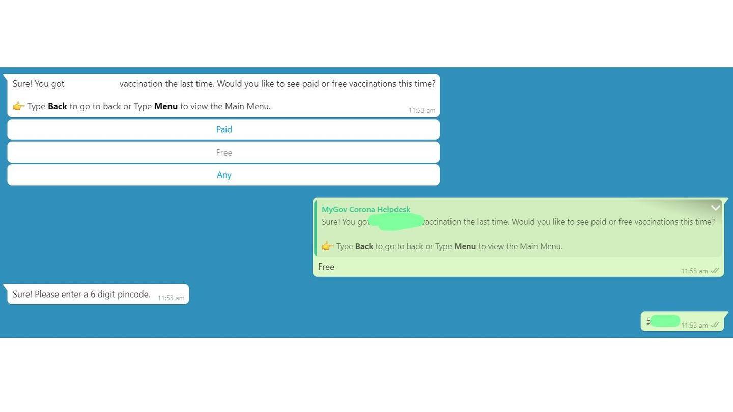 You can search for vaccination centers by pincode You can search for vaccination centers by pincode