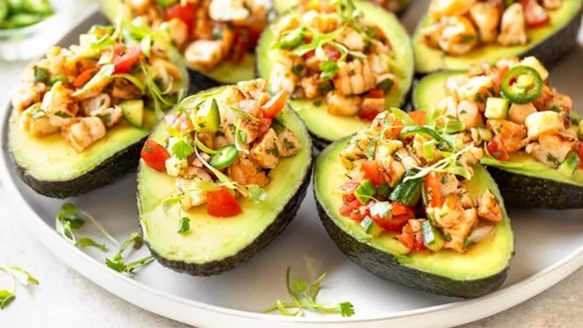 Check out this Mexican quinoa stuffed avocados recipe