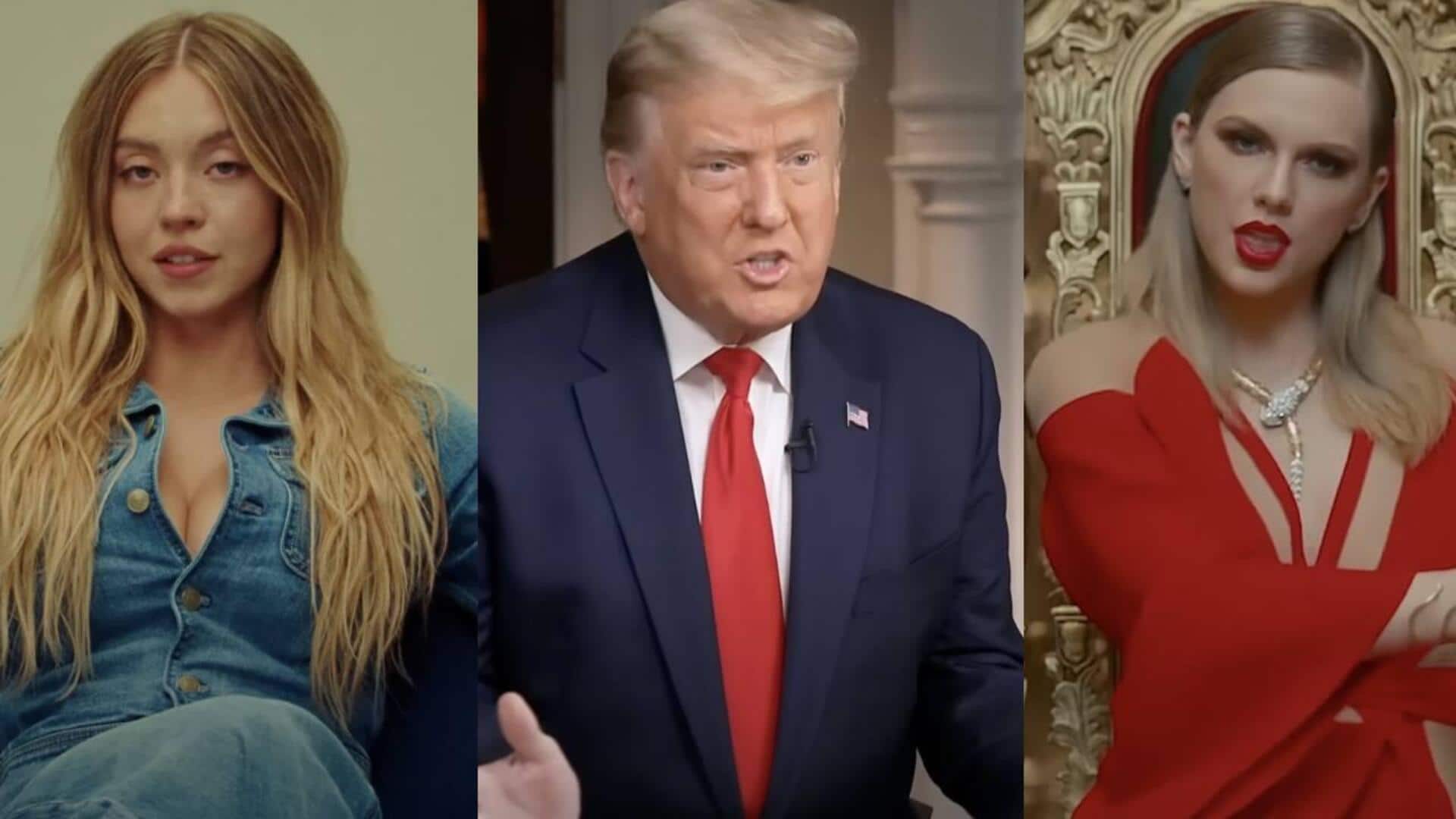 Trump declares Sydney Sweeney's ad 'HOTTEST,' slams 'woke' Taylor Swift