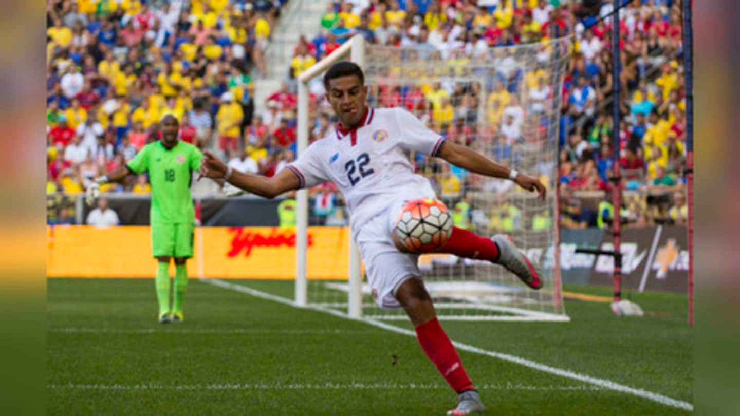 Costa Rica's Matarrita out of World Cup due to injury