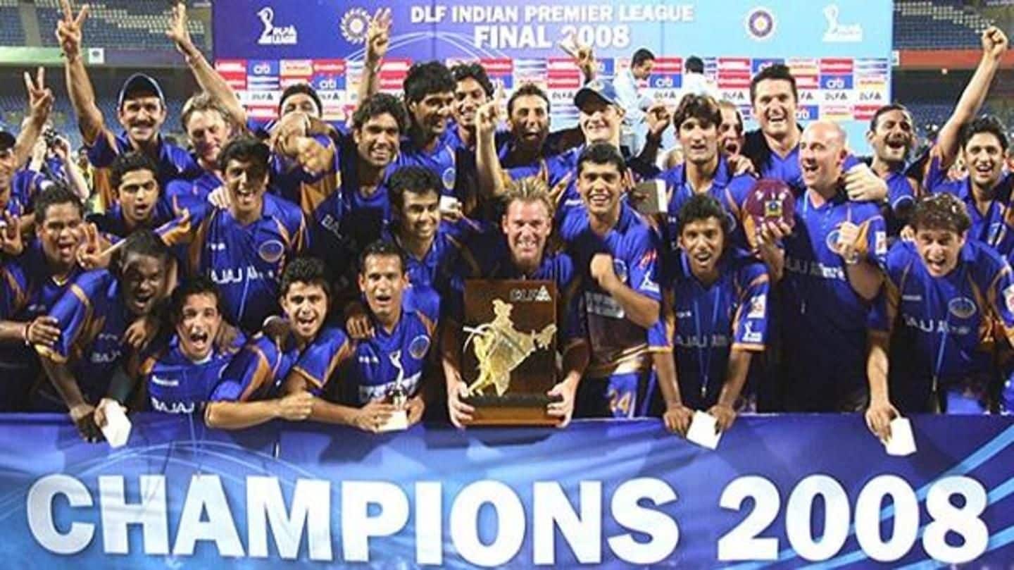 First IPL champions First IPL champions
