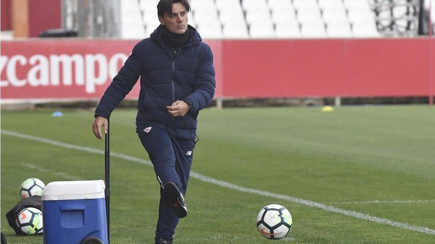 Football: Sevilla sack Montella after just four months in charge