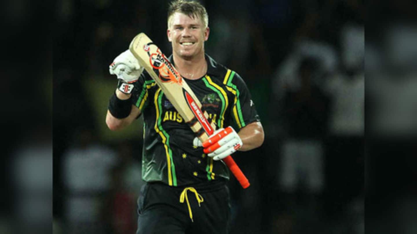 David Warner returns to field to find solace in cricket