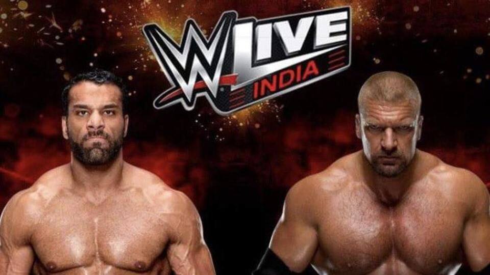 Triple H beats Jinder Mahal