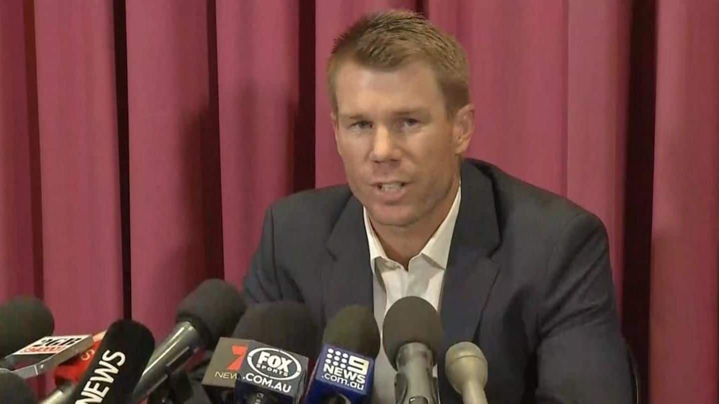 Ball-tampering incident: David Warner issues a tearful apology
