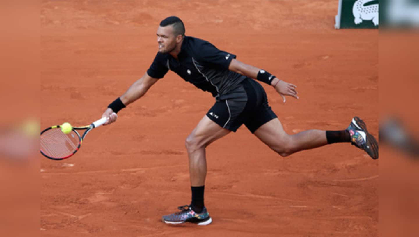 Tsonga out of French Open due to an injury