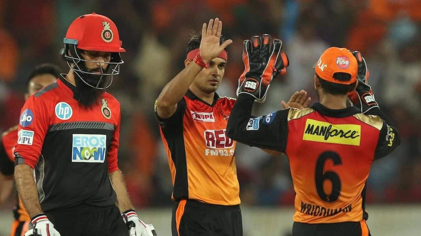 IPL 2018: Sunrisers Hyderabad beat Bangalore by 5 runs