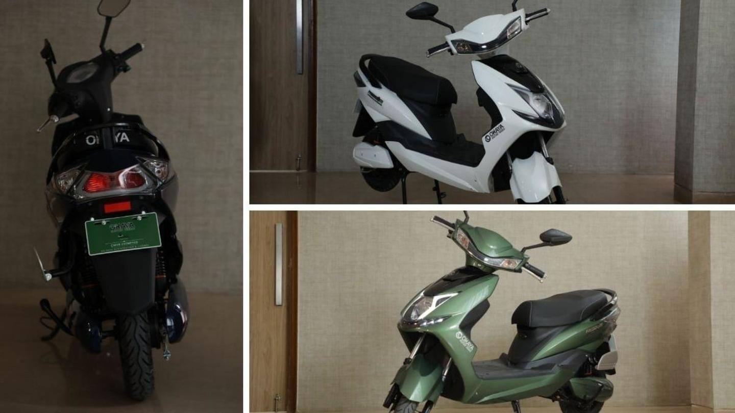 The scooter has LED headlamps and digital instrument console The scooter has LED headlamps and digital instrument console