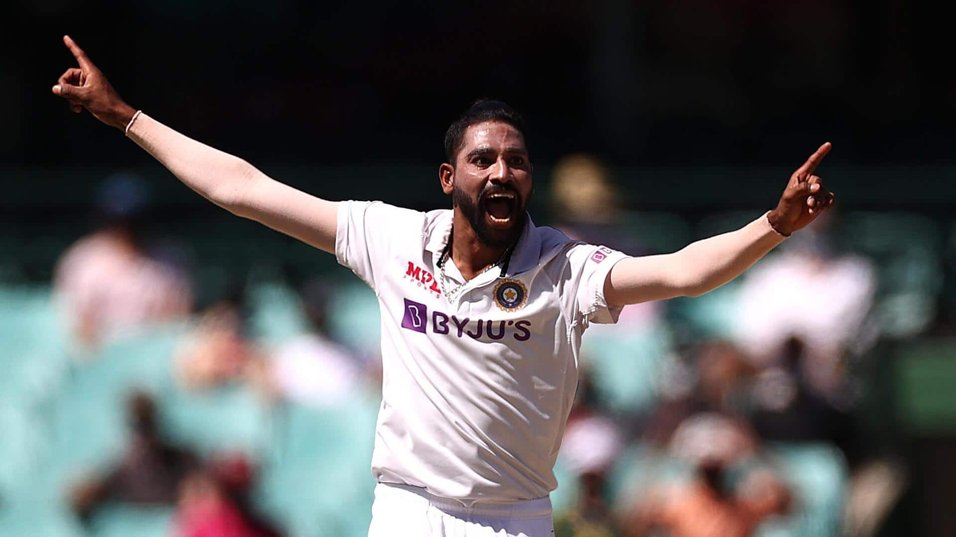 Mohammed Siraj gets to 100 Test wickets: Key stats 