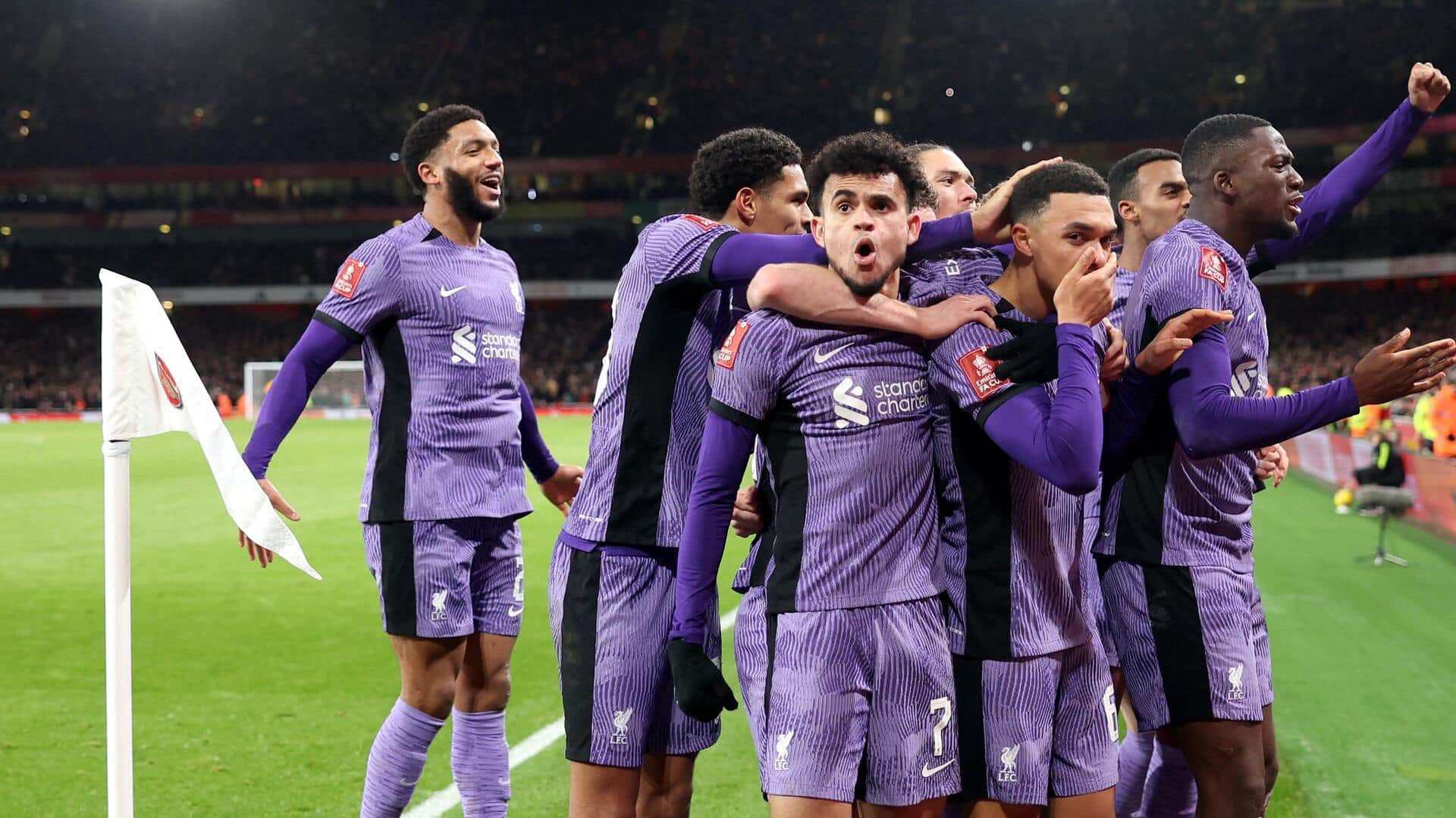 Liverpool oust Arsenal in FA Cup 2023-24: Key stats