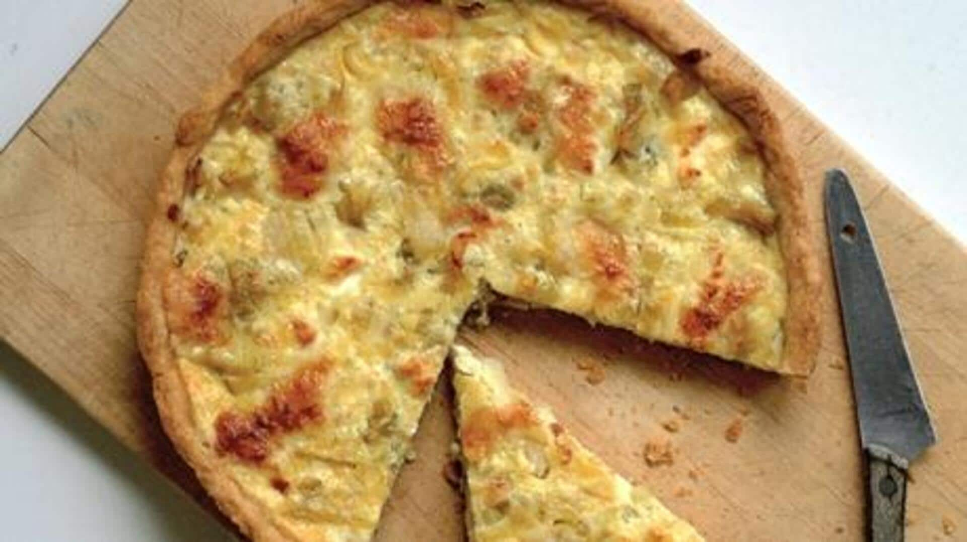 Cook this delicious Belgian leek tart in 4 simple steps