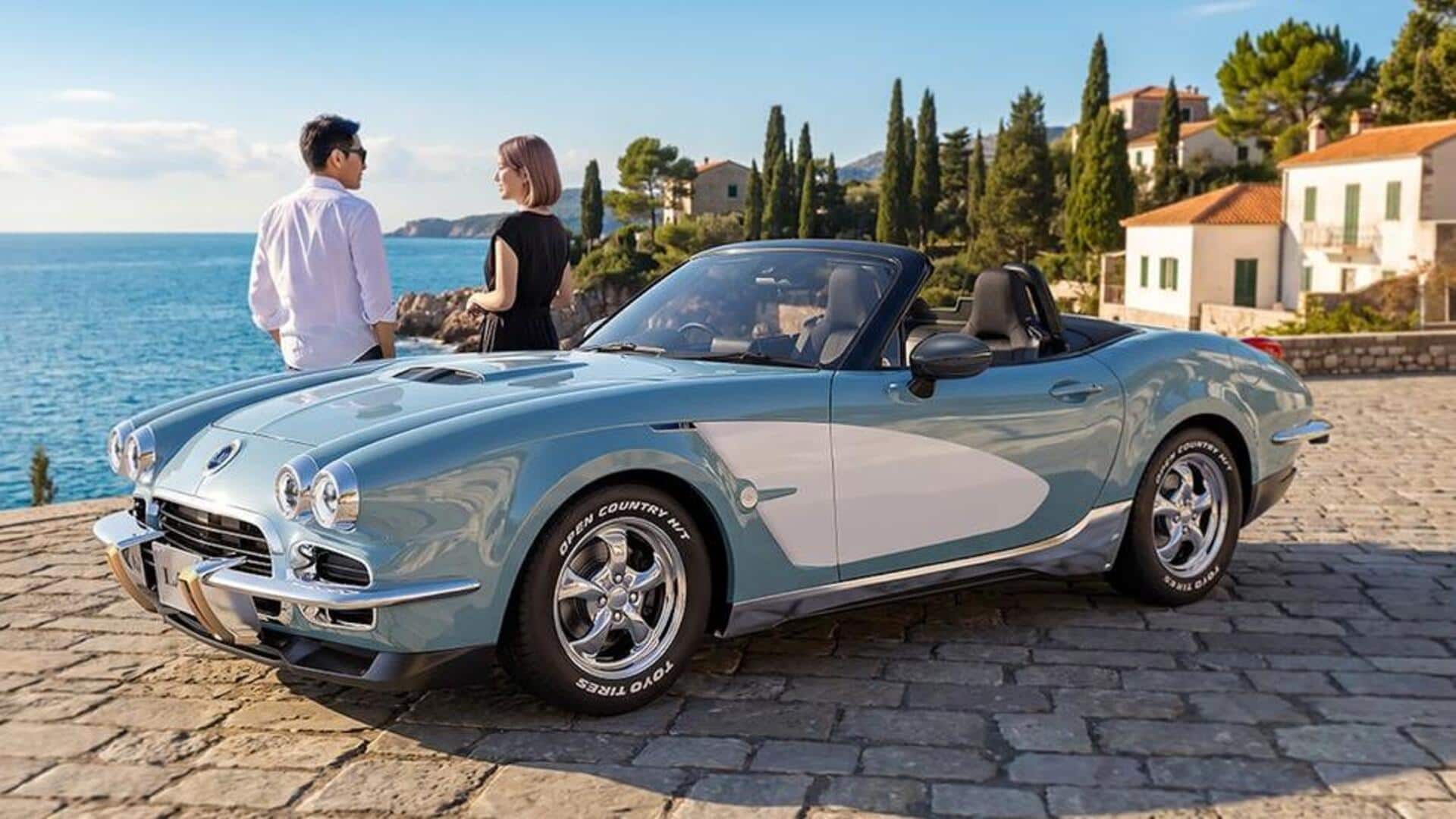 This stylish Japanese roadster is inspired by Chevrolet Corvette