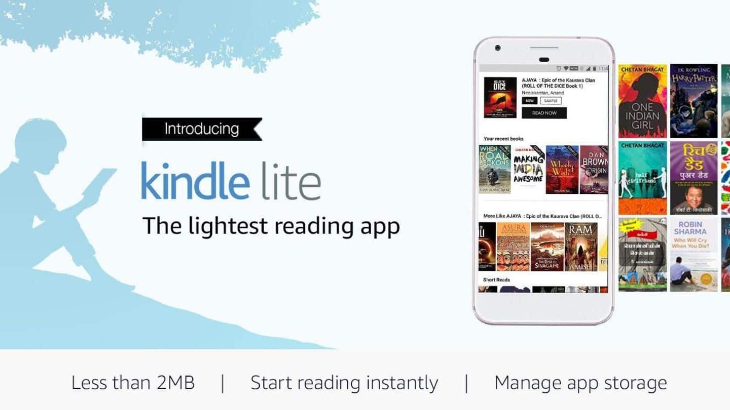 Amazon launches 2MB Kindle Lite app in India
