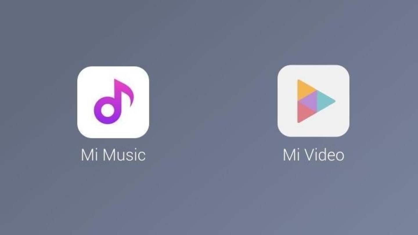Xiaomi launches Mi Music, Mi Video apps in India