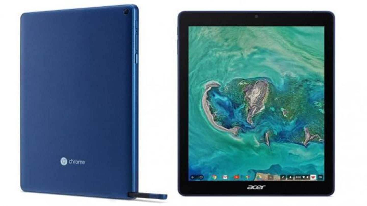 Acer launches the first-ever tablet to run on Chrome OS
