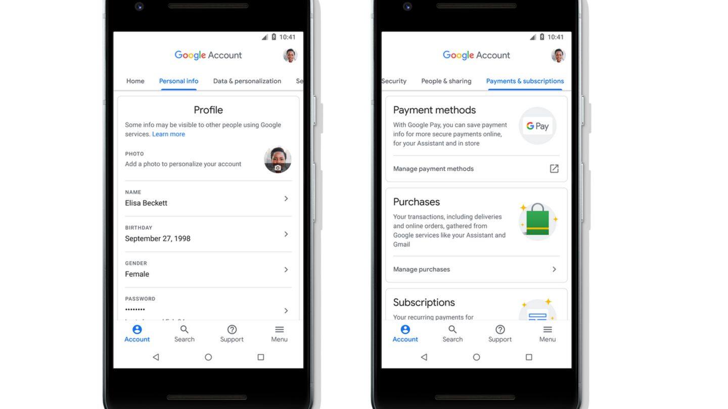 Google Account gets redesigned, makes it easier to control settings