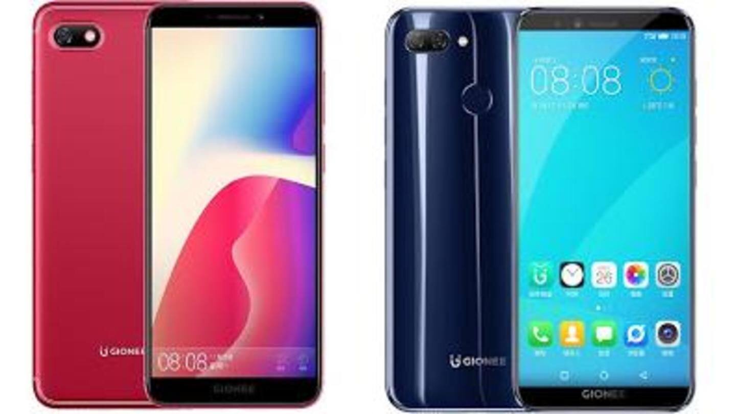 Gionee F205, S11 Lite launched for Rs. 8,999, Rs. 13,999