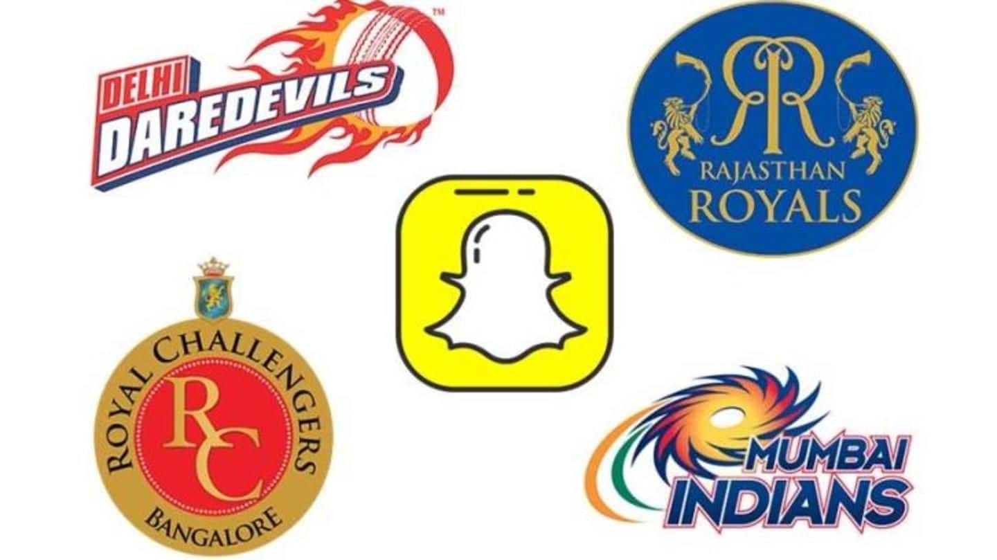 IPL 2018: Snapchat partners with four teams, creates official accounts