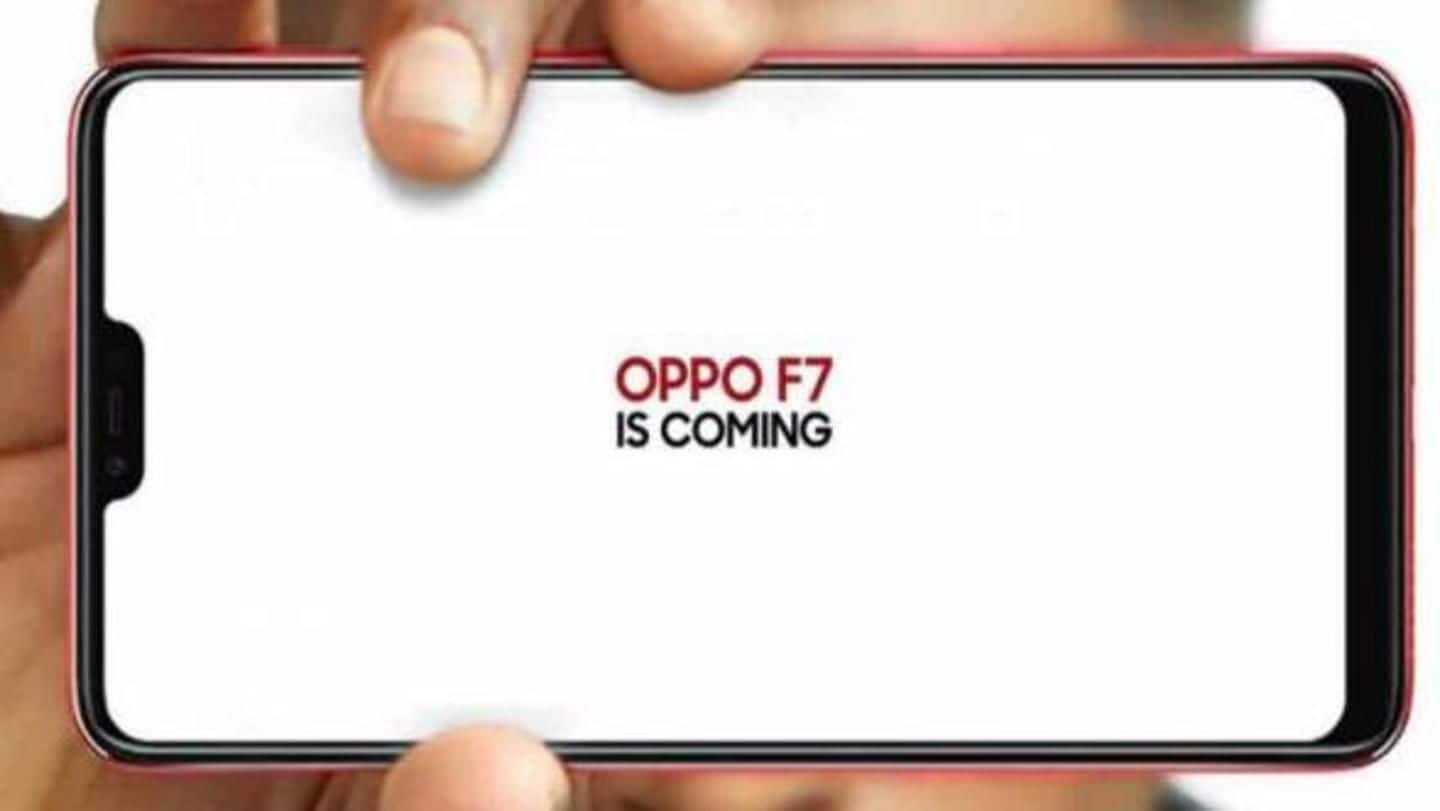 OPPO F7 with 25MP camera to launch on March 26