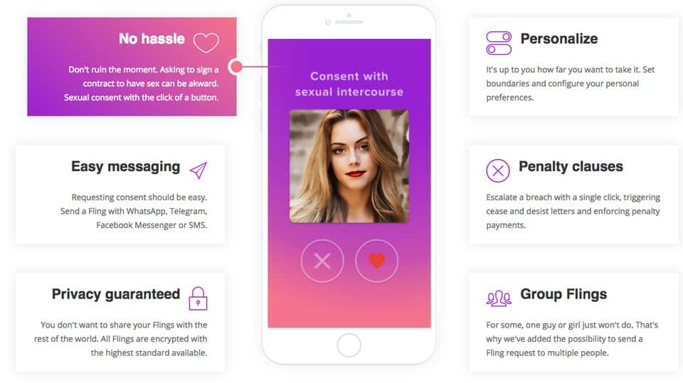 This app lets users enter legal contracts for consensual sex
