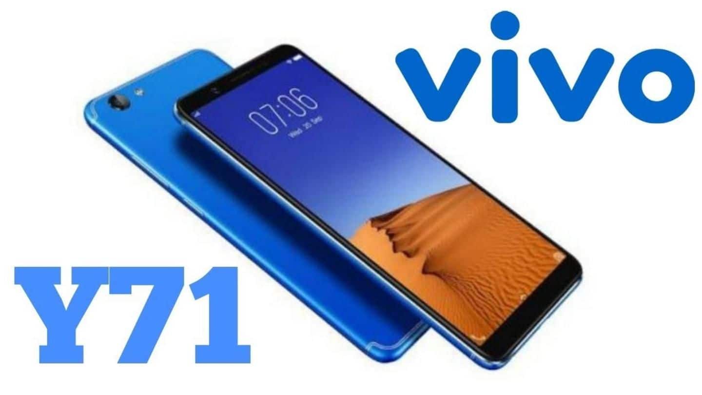 Vivo Y71 launched for Rs. 10,990 with FullView Display
