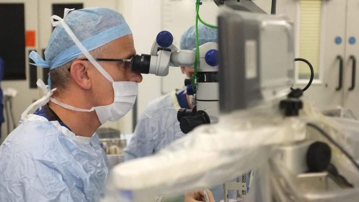In a first, surgeons use robot to conduct eye surgery