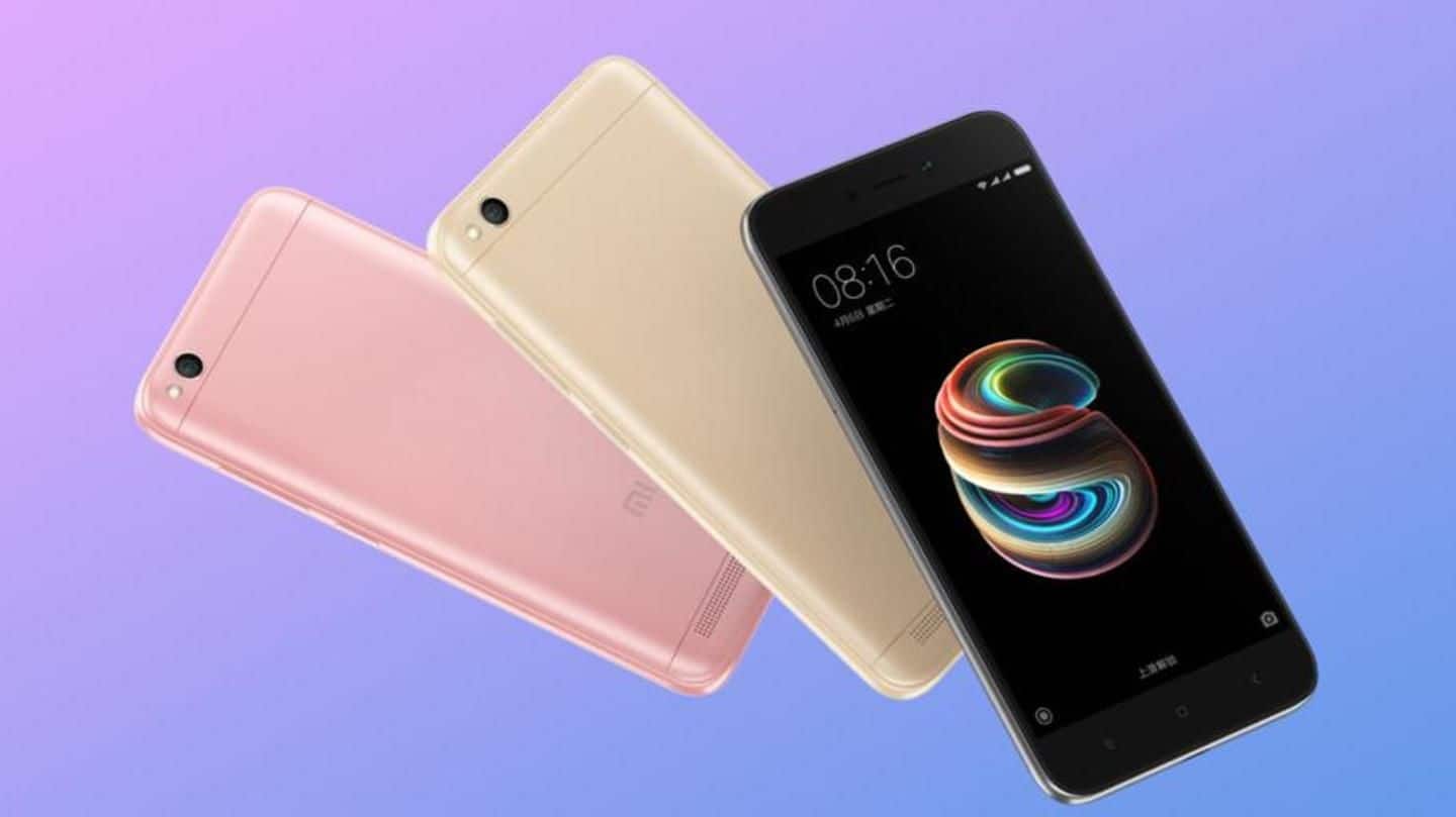 The affordable Redmi 5A starts at Rs. 5,999 The affordable Redmi 5A starts at Rs. 5,999