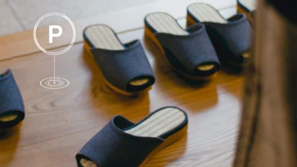Nissan Motor showcases slippers that can park themselves