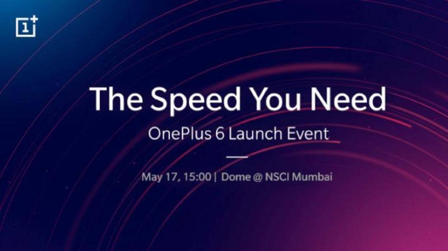 The OnePlus 6 to launch in India on May 17