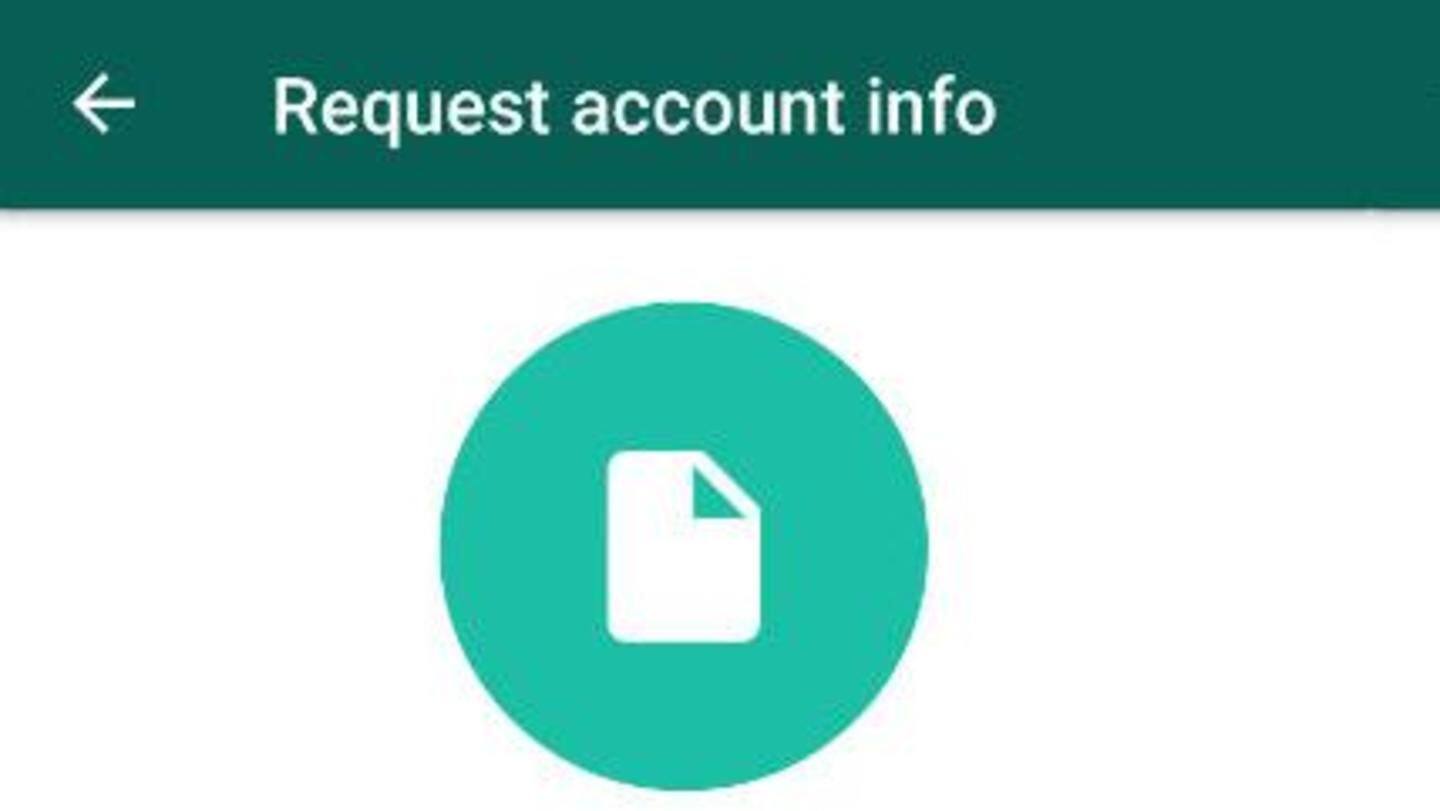 Requesting your data report from WhatsApp Requesting your data report from WhatsApp