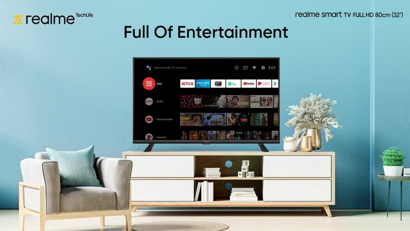 Realme Smart TV Full-HD will cost you Rs. 18,999 Realme Smart TV Full-HD will cost you Rs. 18,999