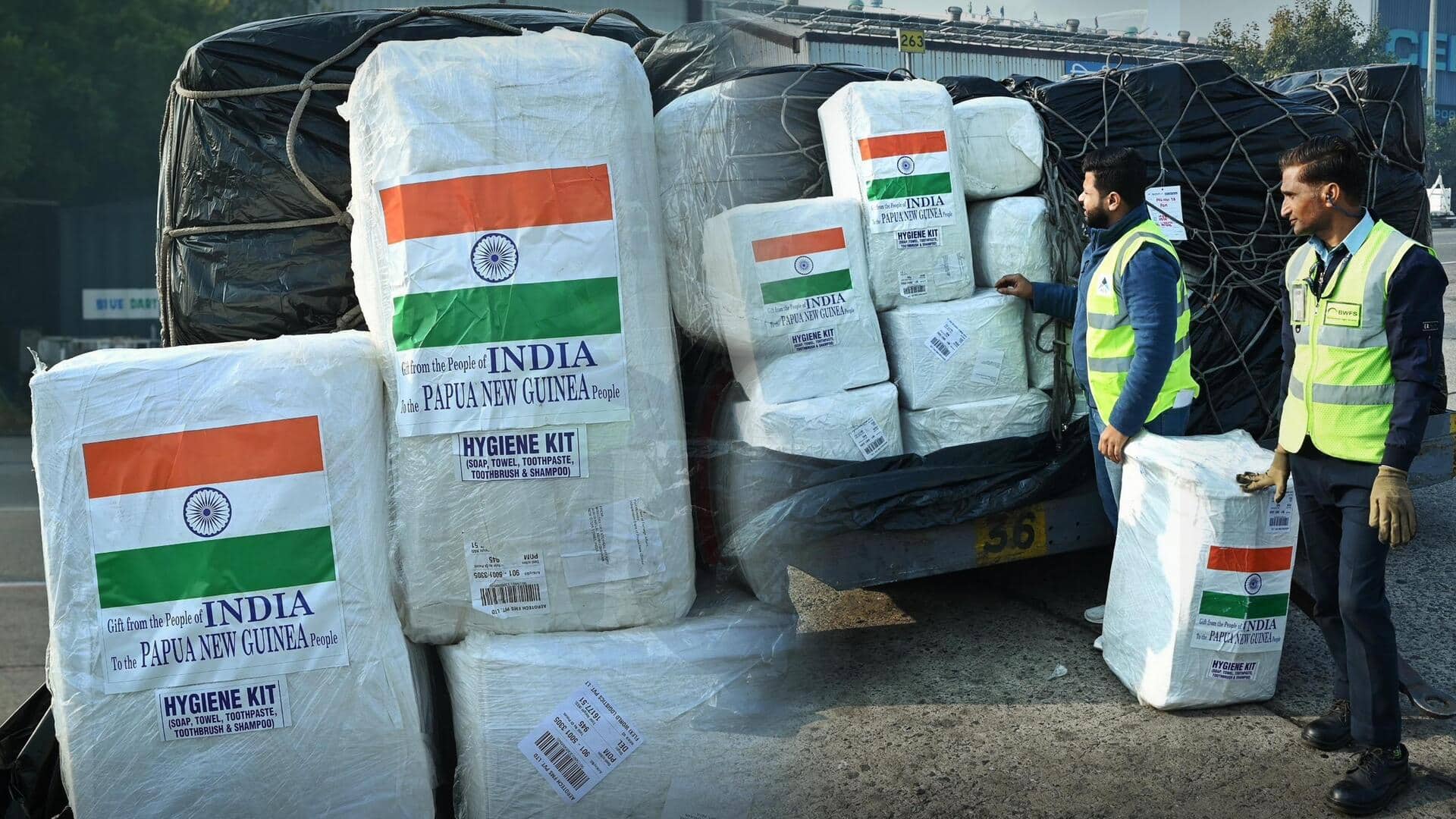 India sends Papua New Guinea relief supplies after volcanic eruption
