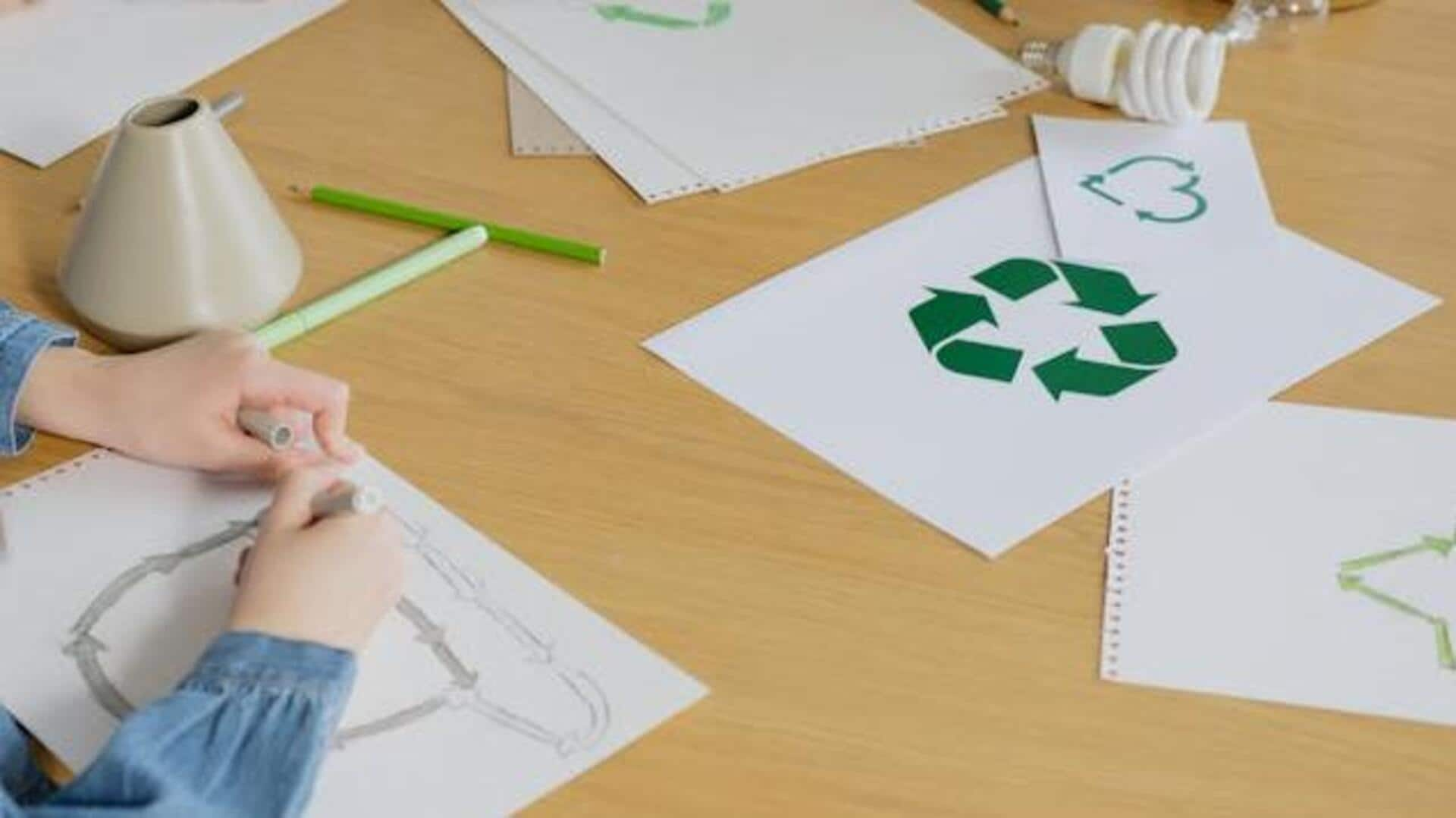 Encouraging environmental responsibility with recycling crafts