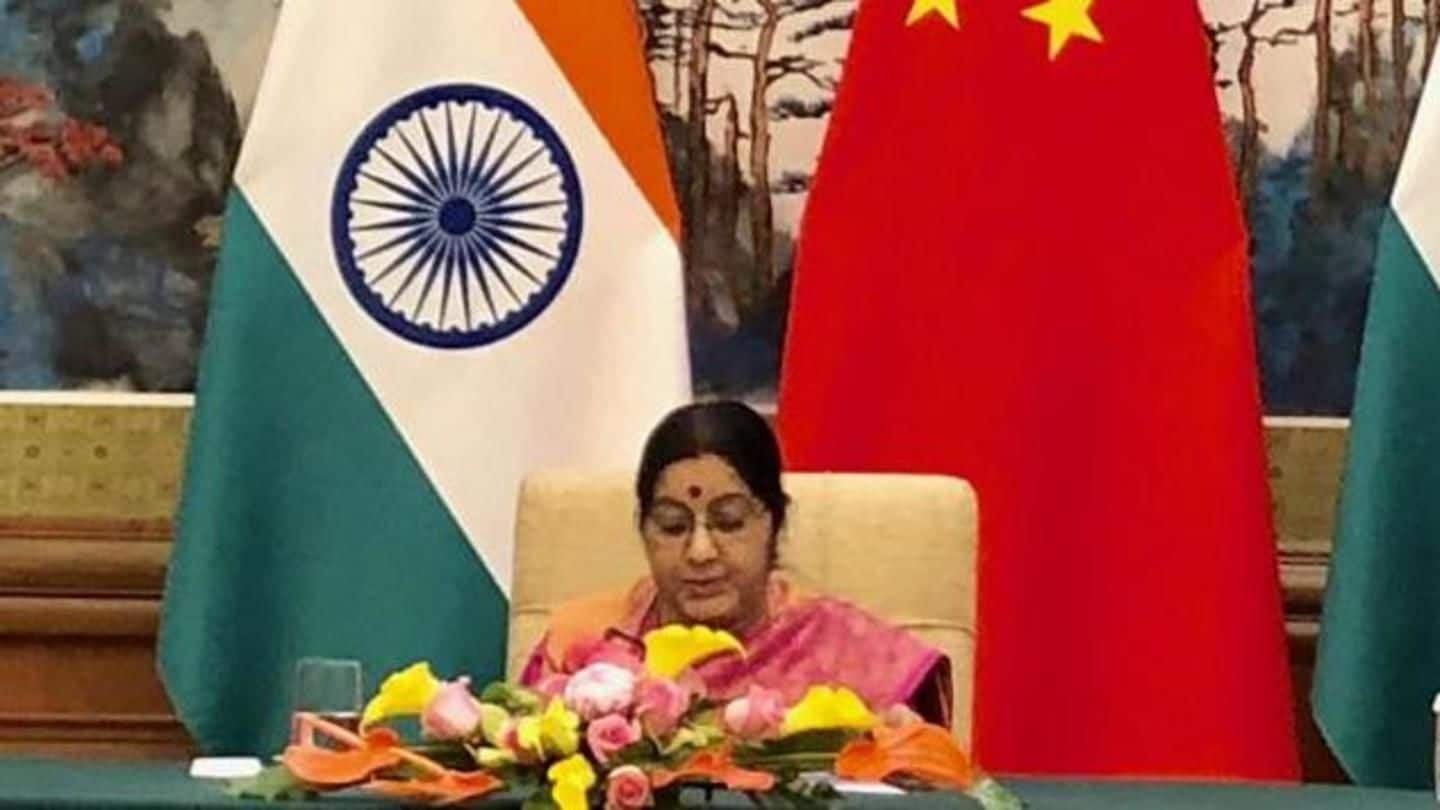 Sushma Swaraj asks Indians, Chinese to learn each other's language
